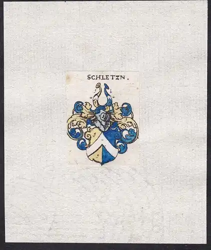 Schletzn - Schletzn Schletzen Wappen Adel coat of arms heraldry Heraldik