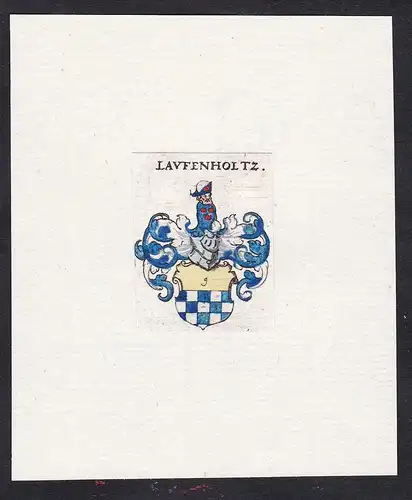 Laufenholtz - Laufenholtz Laufenholz Wappen Adel coat of arms heraldry Heraldik