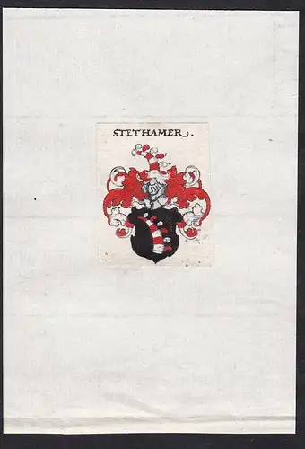 Stethamer - Stethamer Stethammer Stehthammer Wappen Adel coat of arms heraldry Heraldik