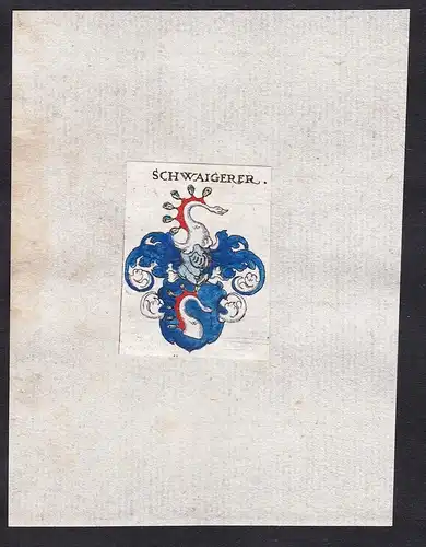 Schwaigerer - Schwaigerer Wappen Adel coat of arms heraldry Heraldik