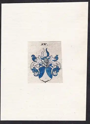 Aw - Au Wappen Adel coat of arms heraldry Heraldik