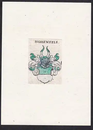 Hohenfels - Hohenfels Wappen Adel coat of arms heraldry Heraldik