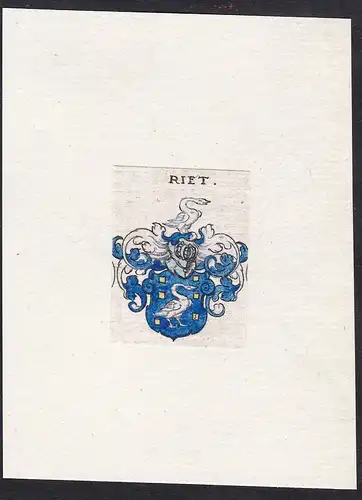 Riet - Riet Wappen Adel coat of arms heraldry Heraldik