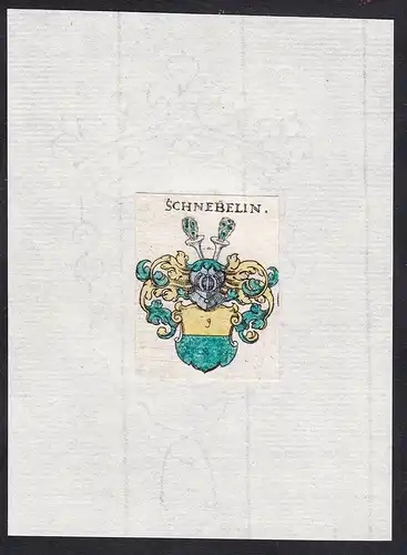 Schnebelin - Schnebelin Wappen Adel coat of arms heraldry Heraldik