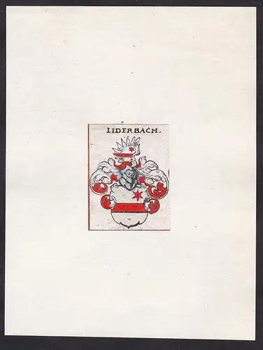 Liderbach - Liderbach Liederbach Wappen Adel coat of arms heraldry Heraldik