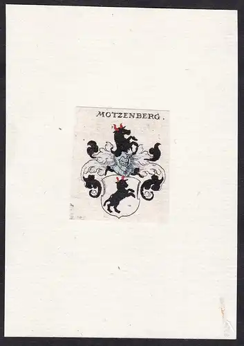 Motzenberg - Motzenberg Motzberg Wappen Adel coat of arms heraldry Heraldik