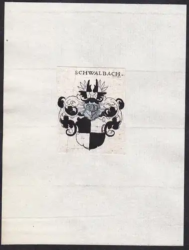 Schwalbach - Schwalbach Wappen Adel coat of arms heraldry Heraldik