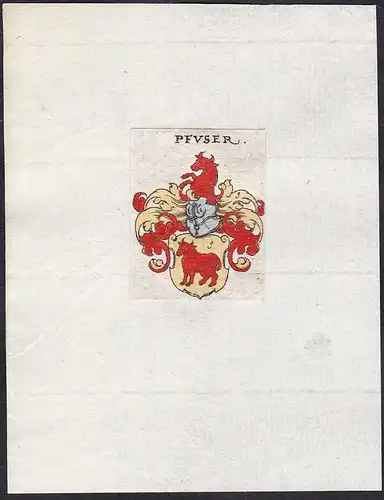 Pfuser - Pfuser Wappen Adel coat of arms heraldry Heraldik