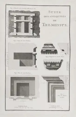 Suite des Antiquites de Telmissus - Telmessos Fethiye Mugla Province Turkey Türkei Temple architecture Archite