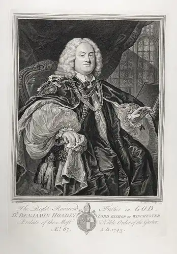 The Right Reverend Father in God Dr Benjamin Hoadly - Benjamin Hoadly (1676-1761) Bischof Bishop of Bangor, He