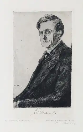 A. Manz - Adolf Manz (1885-1949) Schauspieler Portrait