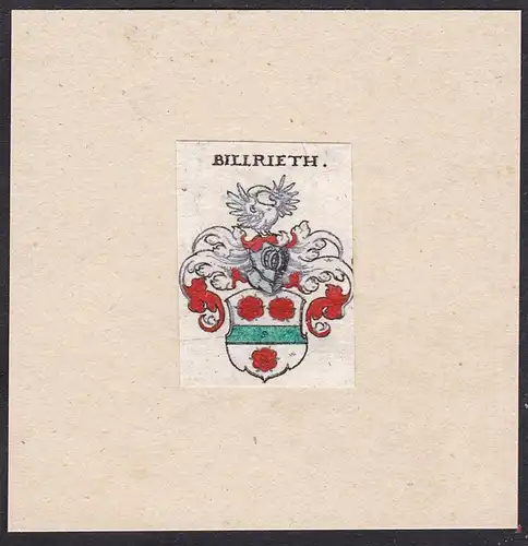 Billrieth - Billrieth Billriet Wappen Adel coat of arms heraldry Heraldik