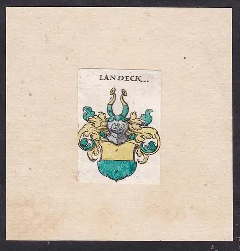 Landeck - Landeck Wappen Adel coat of arms heraldry Heraldik