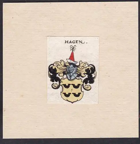 Hagen - Hagen Haagen Wappen Adel coat of arms heraldry Heraldik