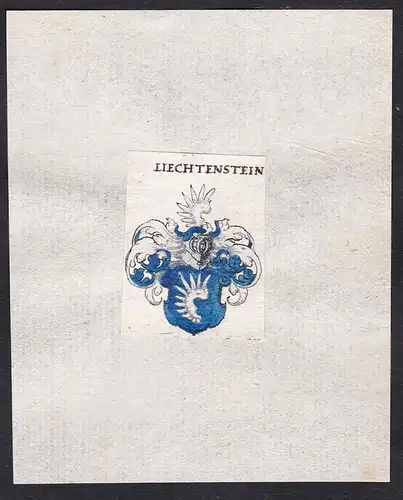 Liechtenstein - Liechtenstein Lichtenstein Wappen Adel coat of arms heraldry Heraldik