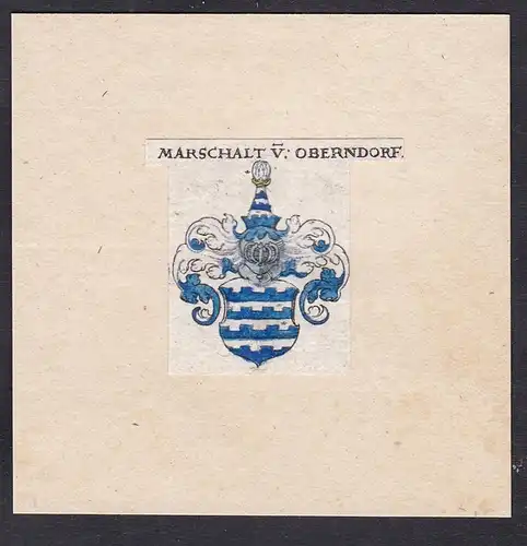 Marschalt v. Oberndorf - Marschalt von Oberndorf Wappen Adel coat of arms heraldry Heraldik