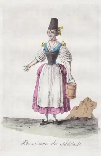 Prussienne de Silesie- Prussian woman Preußen Silesia Schlesien Polen Poland Polska costume Tracht