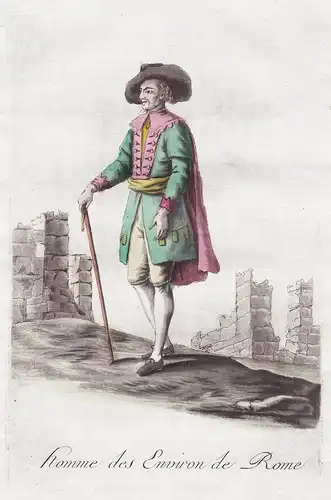Homme des Environs de Rome - Rome Roma Rom Italy costume Tracht