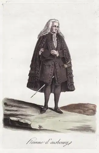 Homme d'Ausbourg - Augsburg Bayern Bavaria costume  Tracht
