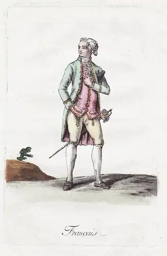 Francais - French man France Frankreich costume Tracht