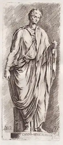 Caniom Africae Procub. Emperor Augustus wearing a toga (Plate 73) - Statue statues sculpture antiquity Antike