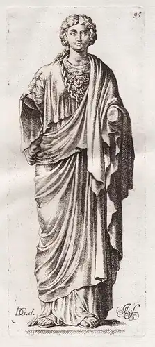 Athena (Plate 95) - Göttin goddess Mythologie mythology Statue statues sculpture antiquity Antike Altertum