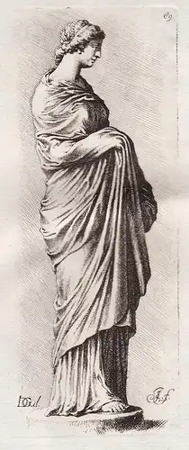 Draped female figure (Plate 89) - Statue statues sculpture antiquity Antike Altertum