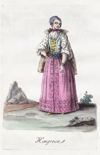 Hongroise - Ungarn Hungary Hongrie Hungarian woman costume  Tracht