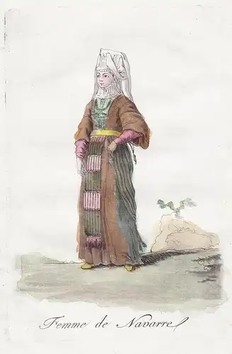 Femme de Navarre - Navarra Spanien Espana Spain costume Tracht