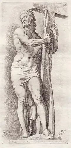 Jesus Christ next to the cross (Plate 16)