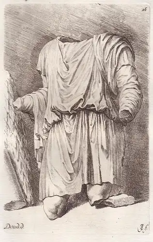 Draped male torso / (Plate 26) - Statue statues sculpture antiquity Antike Altertum