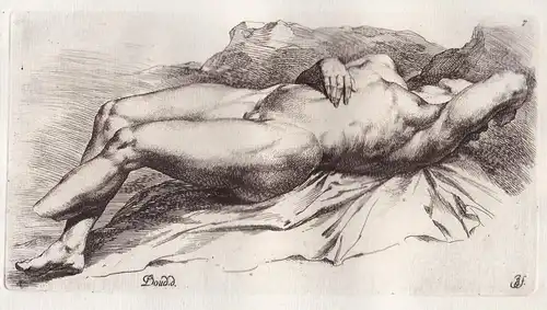 Niobe's dying son (Plate 7) - nude Akt Mythologie mythology Statue statues sculpture antiquity Antike Altertum