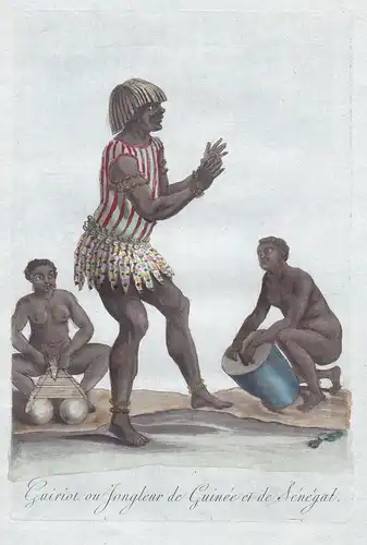 Guiriot ou Jongleur de Guinee et de Senegal - Senegal Africa Afrika costume Trachten