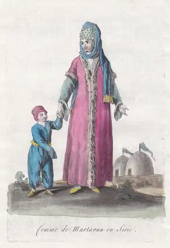 Femme de Martavan en Sirie - Martavan Syrien Syria costume Tracht