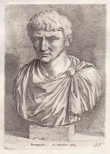 Pompejus (Plate 53) - Pompey (29 September 106 BC  28 September 48 BC) Roman general statesman Statue statues