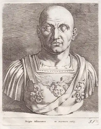 Scipio Africanus (Plate 52) - Publius Cornelius Scipio Africanus (236/235183 BC) Roman general statesman Stat