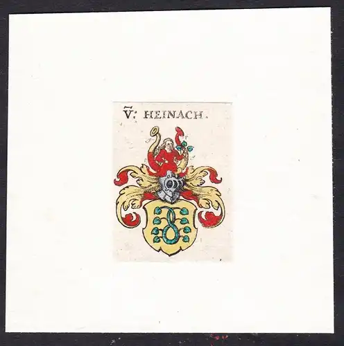 V: Heinach - Von Heinach Wappen Adel coat of arms heraldry Heraldik