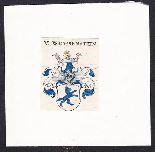 V: Wichsenstein - Von Wichsenstein Wappen Adel coat of arms heraldry Heraldik