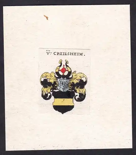 V: Creilsheim - Von Creilsheim Kreilsheim Wappen Adel coat of arms heraldry Heraldik