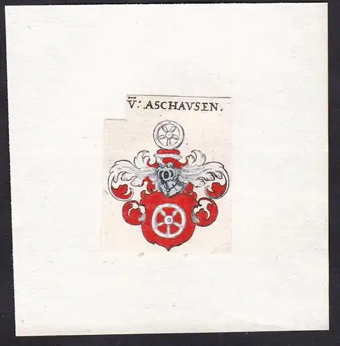 V: Aschausen - Von Aschausen Wappen Adel coat of arms heraldry Heraldik