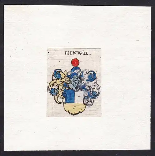 Hinwil - Hinwil Hinwill Wappen Adel coat of arms heraldry Heraldik