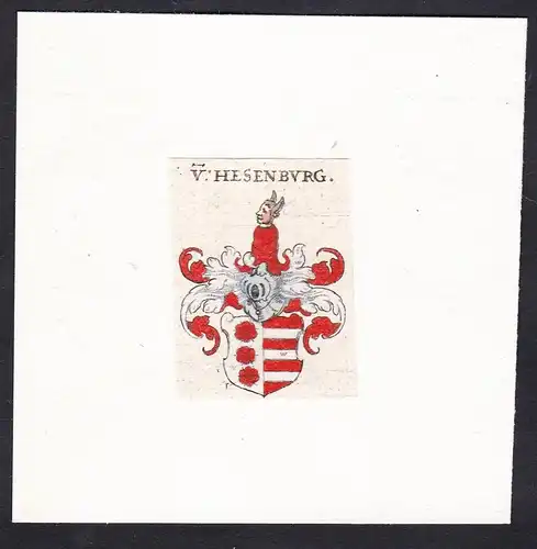 V: Hesenburg - Von Hesenburg Hessenburg Wappen Adel coat of arms heraldry Heraldik