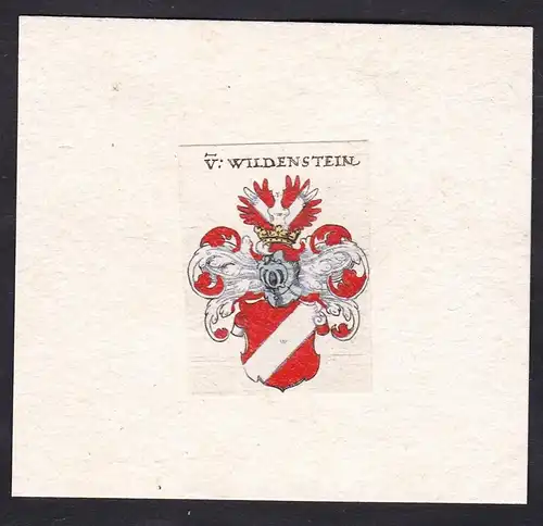 V: Wildenstein - Von Wildenstein Wappen Adel coat of arms heraldry Heraldik