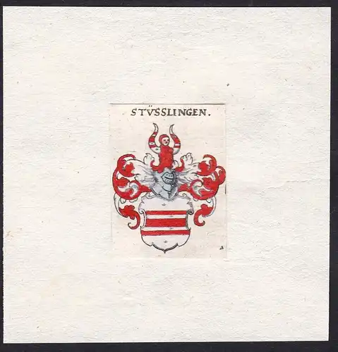 Stüsslingen - Stüsslingen Stüslingen Wappen Adel coat of arms heraldry Heraldik