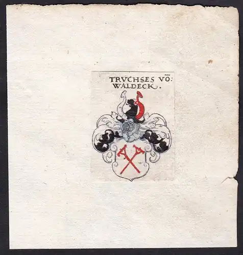 Truchses vo: Waldeck - Truchses von Waldeck Wappen Adel coat of arms heraldry Heraldik