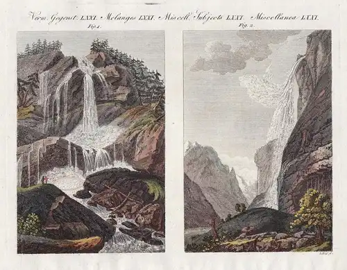 Verm. Gegenst. LXX. - Der Staubbach - Staubbachfall Wasserfall waterfall Schweiz Suisse Switzerland Ansicht vi