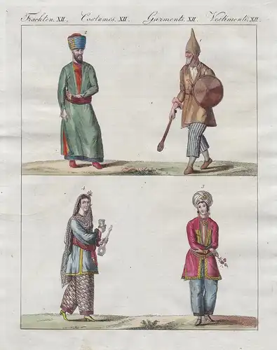Trachten XII - Persische Trachten - Trachten costumes Tracht costume Kurde Kurd Kurden Kurds Persia Persien Ir