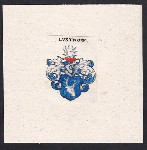 Lustnow - Lustnow Lustnau Wappen Adel coat of arms heraldry Heraldik