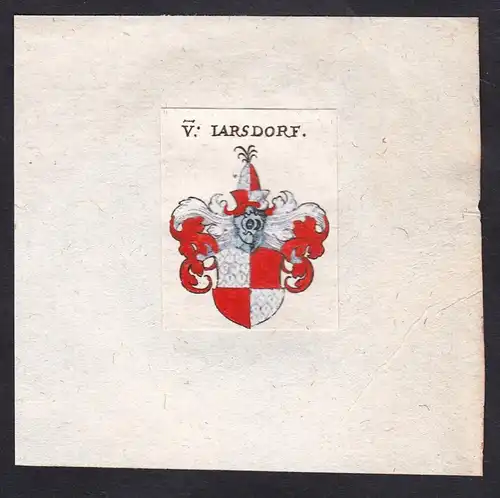 V: Larsdorf - Von Larsdorf Wappen Adel coat of arms heraldry Heraldik