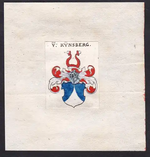 V: Künsberg - Von Künsberg Wappen Adel coat of arms heraldry Heraldik